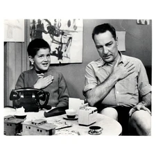 c1960 Press Photo Garry Moore and Boy on Candid Camera CBS TJ7-2