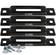 Dc Cargo E Track Single Slot Tie-downs | 4 Pack | Mini Powder-coated S