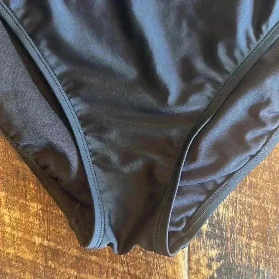 BLEU | Rod Beattie | Traje de baño de una pieza con cordones negro, cordones con estampado de animales Foto 4 de 4