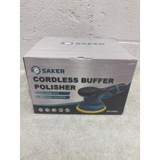 Saker Cordless Buffer Polisher 12V Rechargeable Battery Blue with 6 Accessories