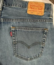 Levi's 569 Men's Jeans Size 34x32, Loose Fit, Straight Leg, Relaxed Blue, Medium