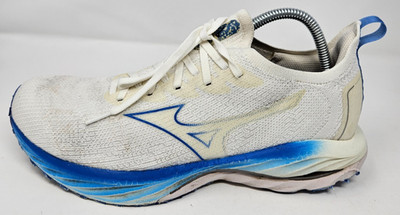 Mizuno Wave Neo Wind Shoes Men's 9.5 White Athletic Running Sneakers Shoes