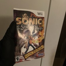 Sonic and the Secret Rings Chaotic Shadow Warriors CIB disc Manuel Case Lot Wii