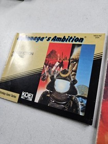 Nobunaga's Ambition Nintendo NES Instruction Booklet Manual & Poster Original