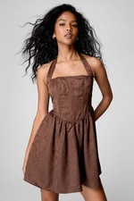 Nastygal Chocolate Mini Dress Womens Going Out Dresses