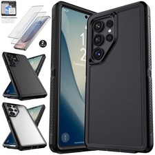 For Samsung Galaxy S25 Ultra 5G Case Phone Cover Black Clear / Screen Protector