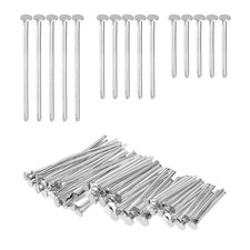 0.6/0.8/1Inch Flat Head Pins, Jewelry Making Headpins-600Pcs Light Silver