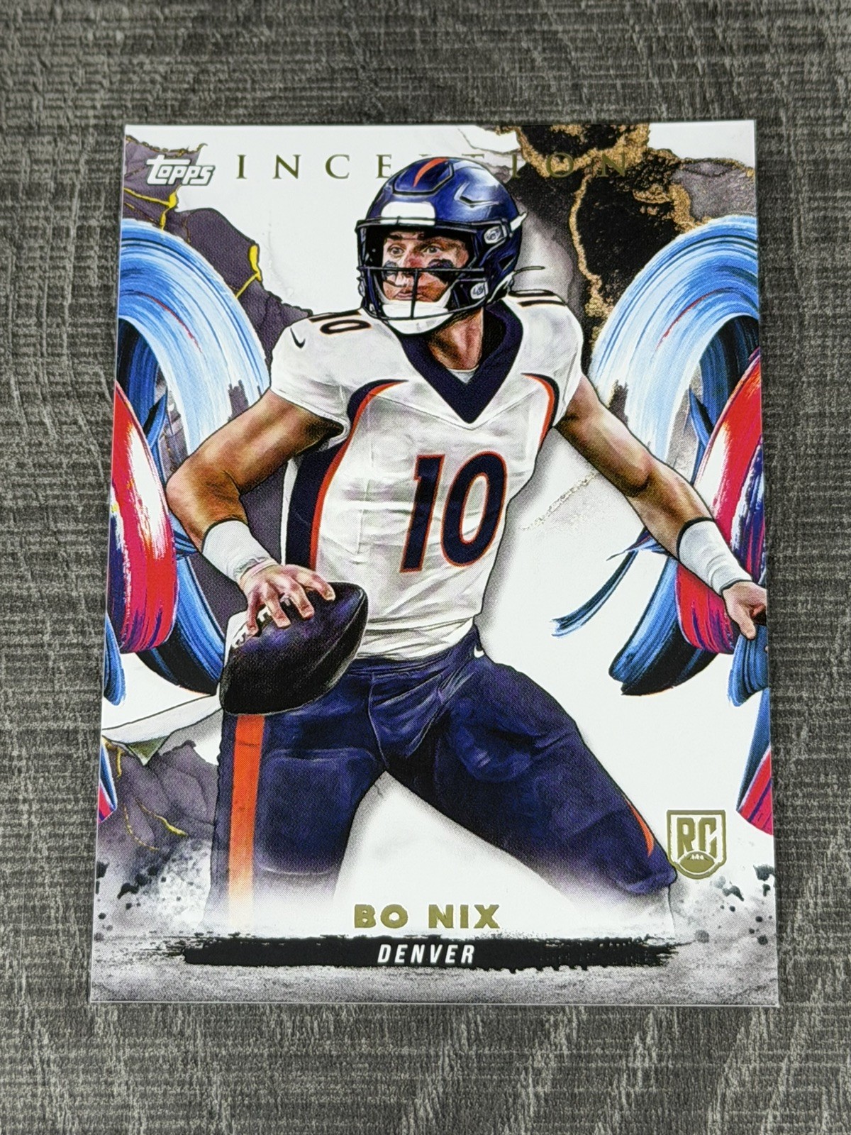 2024 Topps Inception Bo Nix Rookie Base Card No #161 Denver Broncos
