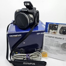 Olympus SP-590UZ 12.0MP Digital Bridge Camera Original Box w/Accessories SD