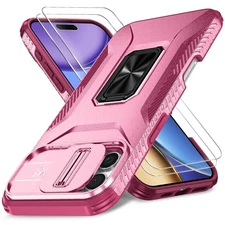 Estuche Funda Para iPhone 16 PRO 6.3 Case Shockproof Kickstand