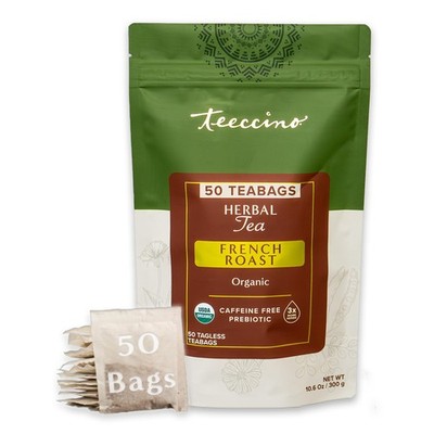 French Roast Herbal Tea - Rich & Roasted Herbal Tea That s Caffeine Free & Pr...
