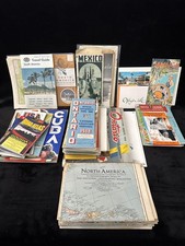 NORTH South AMERICA Central VINTAGE Map & EPH...