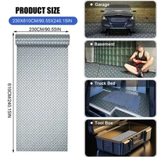 230x610cm Garage Floor Mat, Anti-slip PVC Parking, Thickened for Hotel Garage 