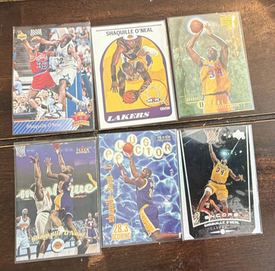 Upper Deck NBA 1992-93 Shaquille O'Neal Lakers Card Lot of 6 Hoops/Fleer