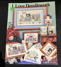 I Love Needlework Counted Cross Stitch Pattern Booklet Graph It Arts 1994
