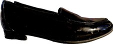 Clarks Unstructured Shoes Womens Size 7 Black Patent Loafers Flats Comfort