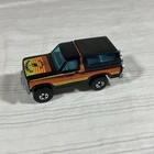 NICE Vtg Hot Wheels 1980 Ford Bronco W/CHROME MOTORCYCLE Blackwall Hong Kong P1