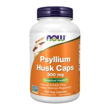 Psyllium Husk Supplements Dietary Fiber Capsules Support Health 500 Count