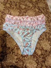 Vtg Lot Of 3 Satin Brief Panties Size XL