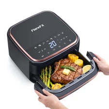 11-in-1 Air Fryer Oven with Dual Heating System, 4.5QT Nonstick Air Fryers To...