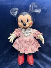 Vintage Gund Minnie Mouse With Bunny Ear Logo NY, NY Late 40  50  s Very Nice 