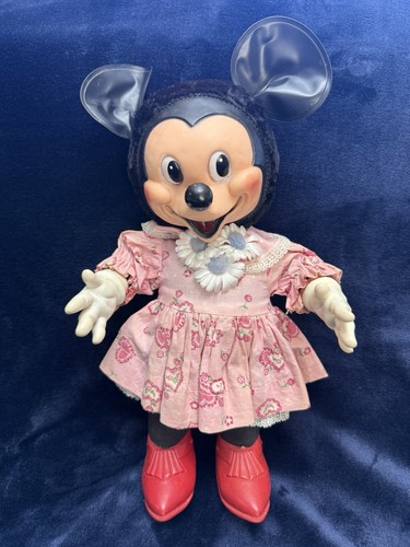 Vintage Gund Minnie Mouse With Bunny Ear Logo NY, NY Late 40’50’s? Very Nice!