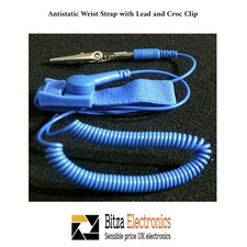 Antistatic Wrist Strap with Lead and Clip ESD Band Prevents Static Build up