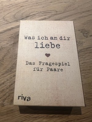 Riva Was ich an dir liebe Fragespiel für Paare 64 Fragen Kennenlernspiel