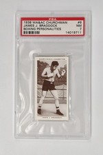 PSA GRADED 7 NR MINT 1938 WA&AC Churchman Boxing Personalities James J. Braddock