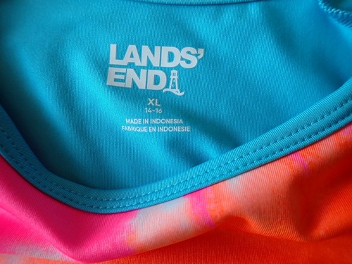 Girls Swim Lot of 2 Lands End Rash Guard XL 14-16 Cover Up Shorts Zero Xposur 16 - Picture 21 of 21