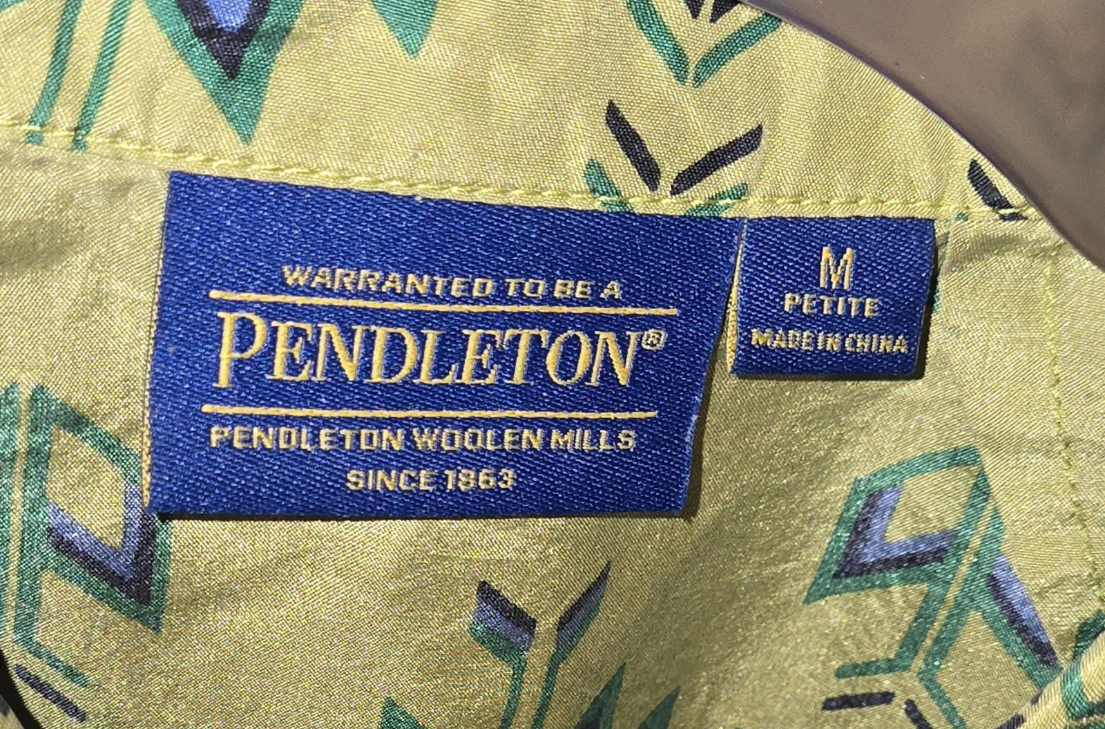 Pendleton Sleeveless Button Up Silk Southwestern … - image 7