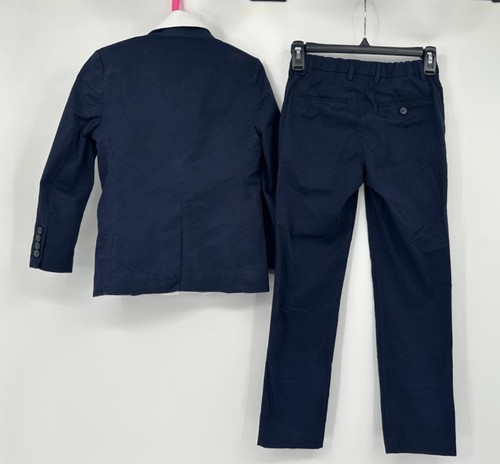 Crewcuts Suit Thompson Outfit 4 Pieces Navy Blue White Shirt Kids Boys 7 N117 - Picture 3 of 4