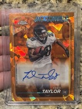 2024 Topps Chrome Sapphire Football Fred Taylor Orange /25 Auto