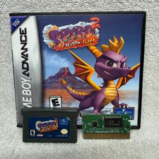 Spyro 2 Season of Flame GBA w/ Game Case! (Tested Working)