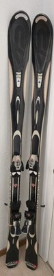 K2 Apache Black Hawk Skis 160cm w/ Bindings Clean Good Shape Black Silver!