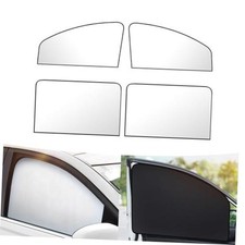 Car Side Window Sun Shade - 31.49" x 19.68" x 7.87" - 4 PCS Titanium Silver
