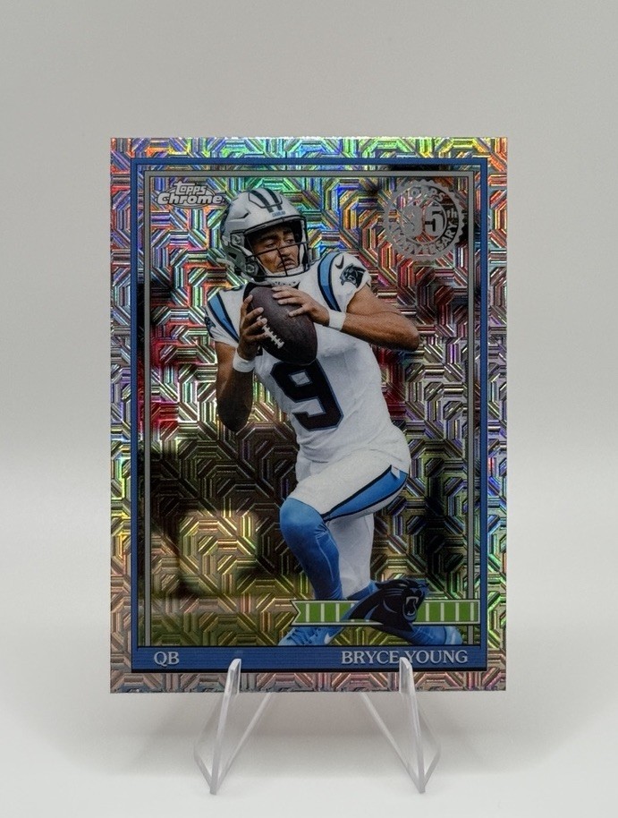 2026 Topps Football Chrome Mojo Refractor Bryce Young Panthers 91TC-14