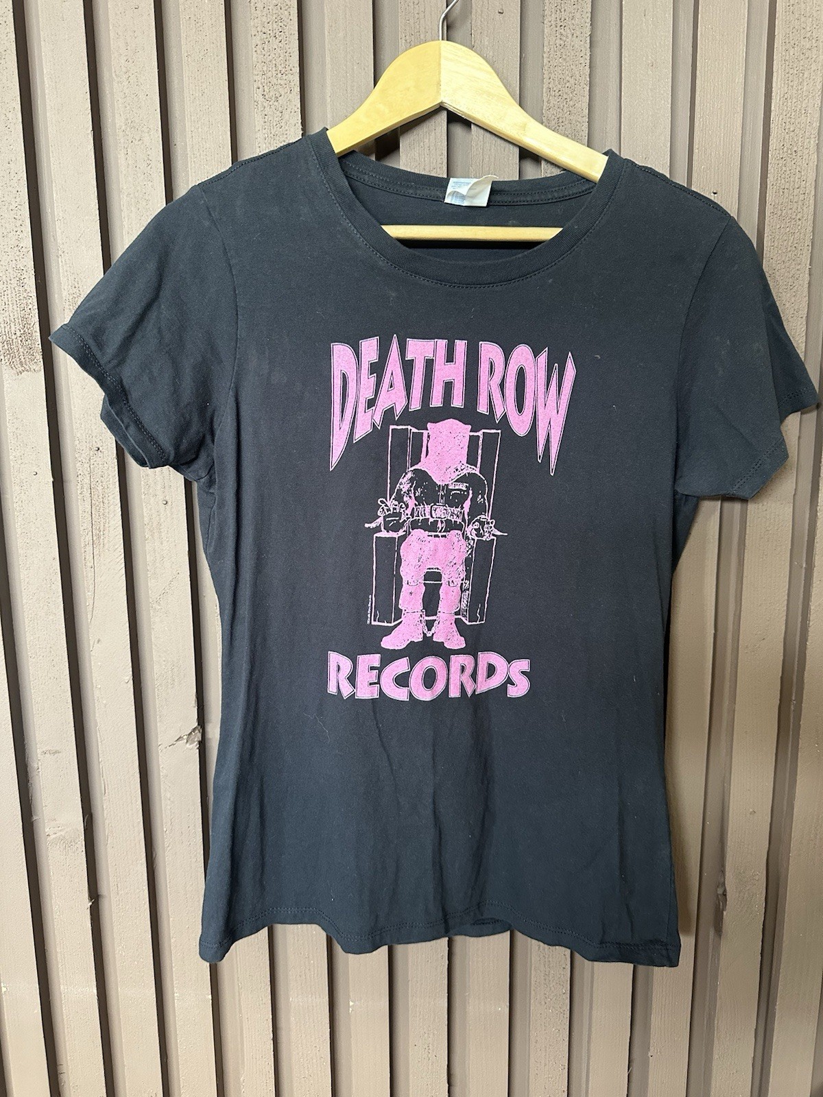 FILA Camicia Death Row Records media nera con cotone viola rap hip hop