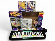 Fisher Price I Can Play Piano Kids Interactive Learning Toy WORKS 2 Cartridges