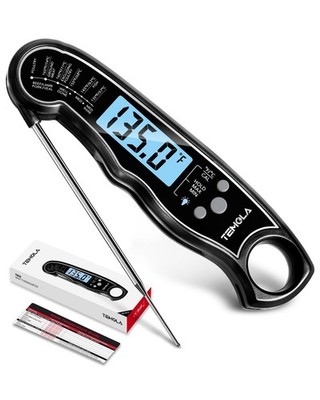 Meat Thermometer, Instant Read Food Thermometer with LCD Backlight Calibratio...