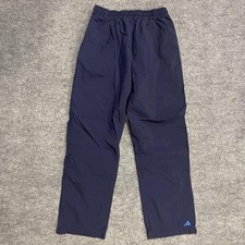 Vintage 90s Adidas Mesh Lined Track Pants Mens XL Navy Blue Windbreaker Athletic