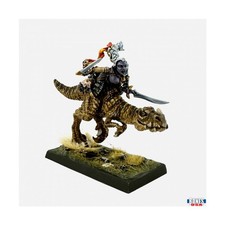 Reaper Fantasy Minis 28mm Dark Elf Heroine on Lizard Pack New