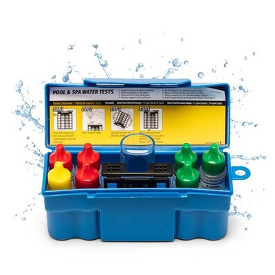 Pool Test Kit 6-in-1 Total Chlorine Bromine pH Alkalinity Taylor K 1003