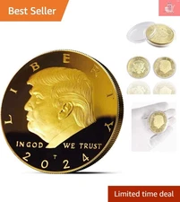 2024 Presidential Campaign Gold Coin - Mint State Donald Trump Collectible Gift