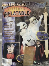 Gemmy 3 Ghosts On A Jack O Lantern Halloween 8 Ft Tall Airblown Inflatable