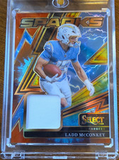 Panini 2025 Select Sparks Tie-Dye Prizm Ladd McConkey Chargers SPK-LMY /25