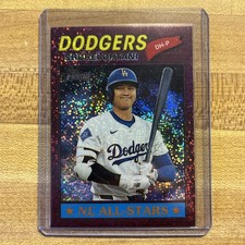 2026 Topps Heritage - Shohei Ohtani #290 Chrome Burgundy Sparkle Refractor