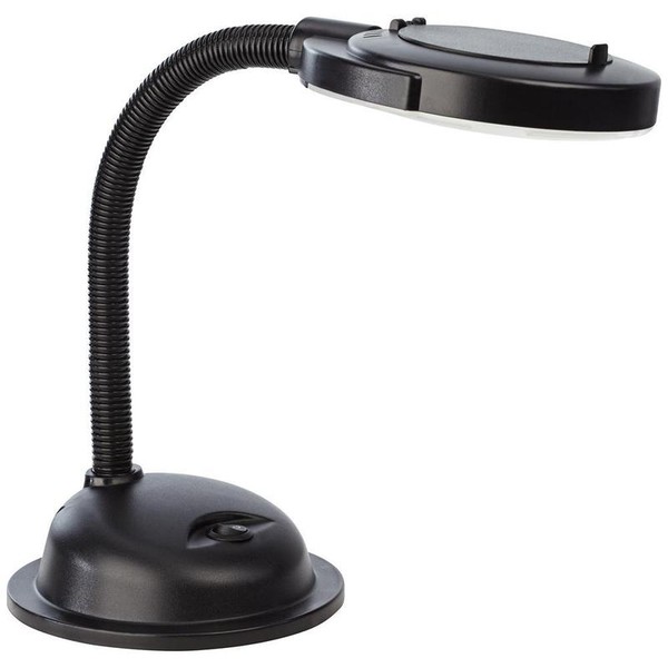 Normande Lighting 12W Daylight Desk Lamp w/ Magnifier 17.5" in Height