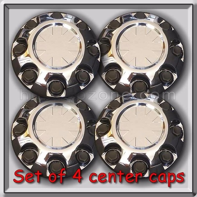 Set 4 Chrome Chevy Chevrolet 20082012 Suburban 2500 8 Lug Center Caps