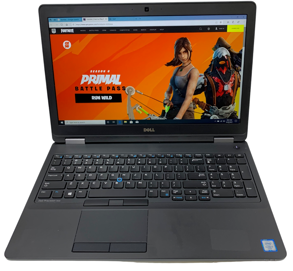 Dell Precision 3510 Laptop - 2.7 GHz i7-6820HQ 16GB 256GB SSD